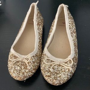 Crewcuts glitter flats